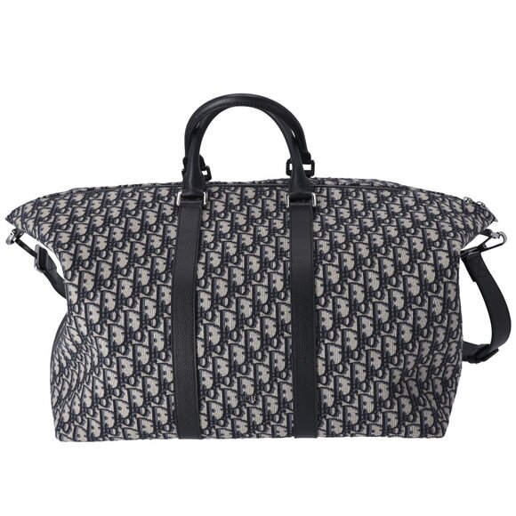 Christian Dior Weekender 40 Boston Bag 1ESDU134YKY Beige Navy Black - Picture 1 of 7